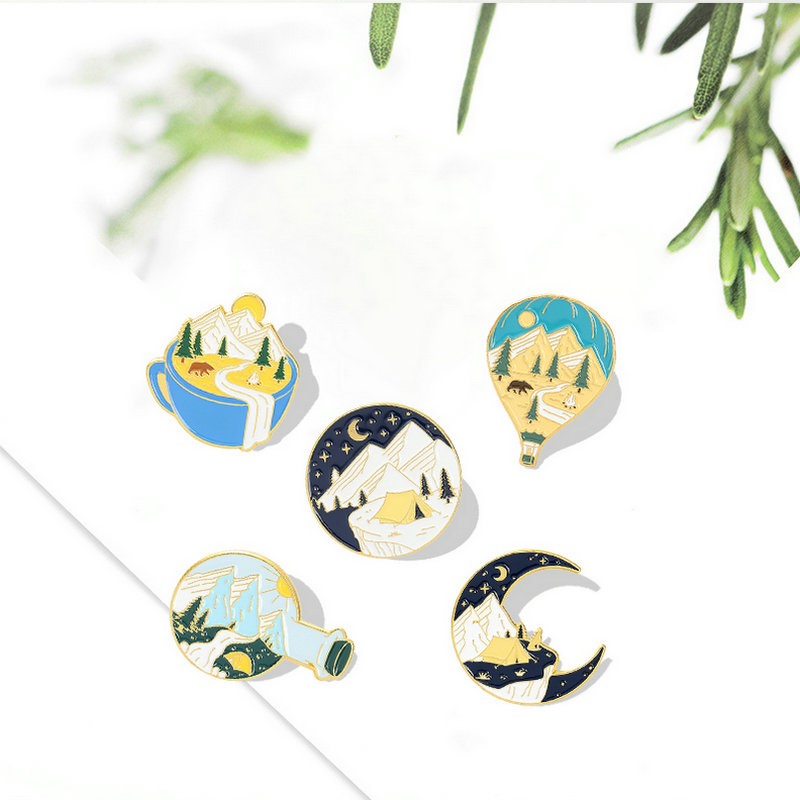 Outdoor Adventure Gifts - Camping Adventure Enamel Pins Custom Outdoors