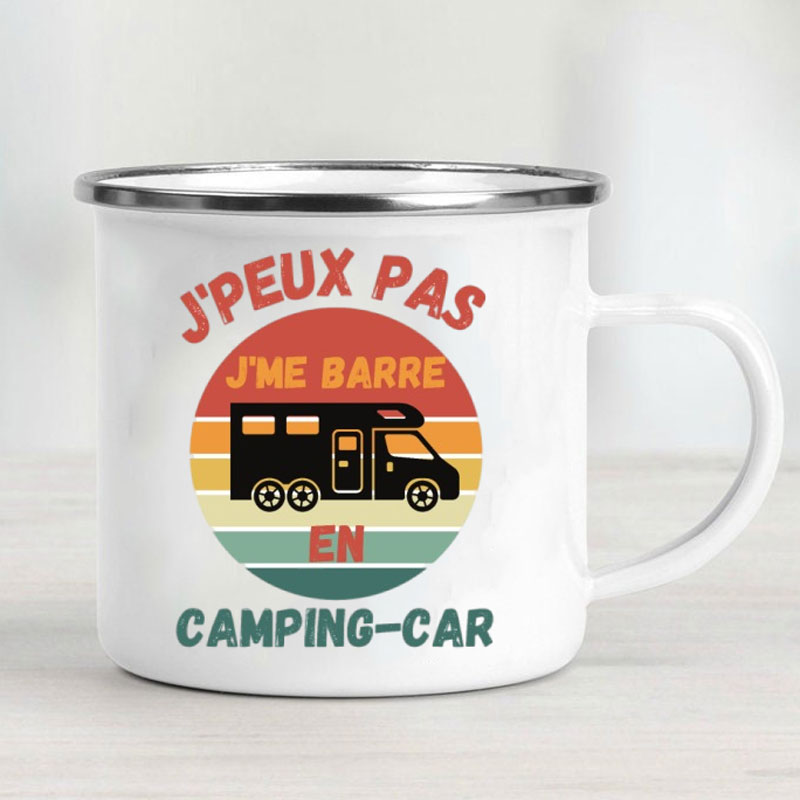 Camping Car Enamel Mug Adventu - Outdoor Adventure Gifts recension och pris