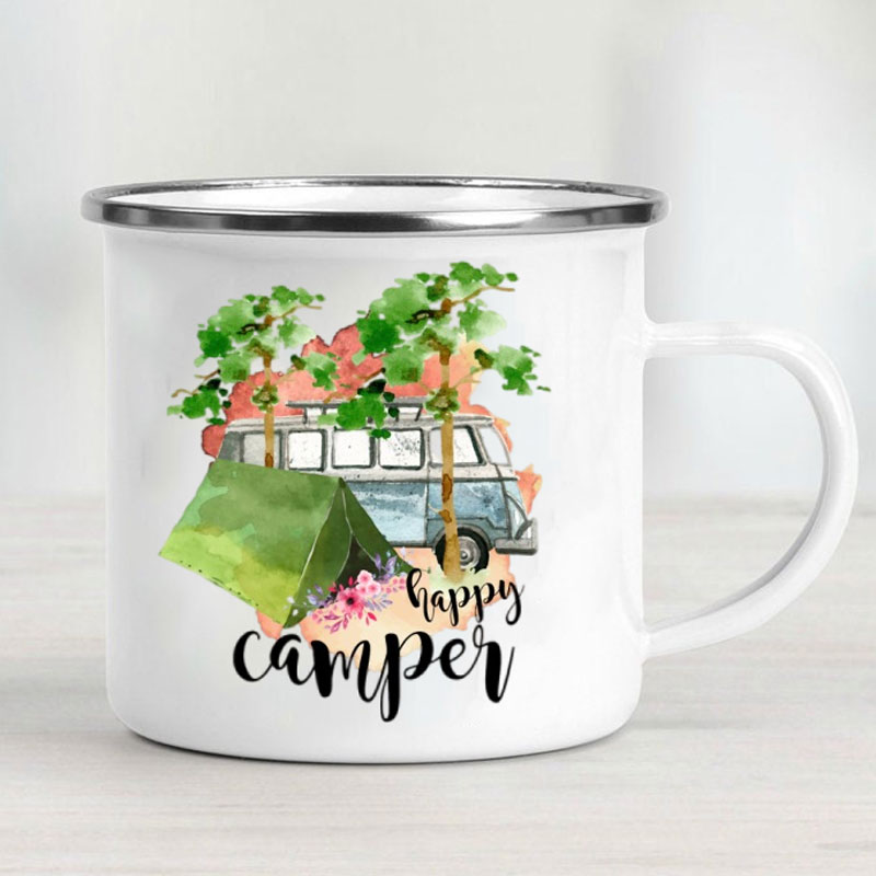 Camping Car Enamel Mug Adventu - Outdoor Adventure Gifts recension och pris
